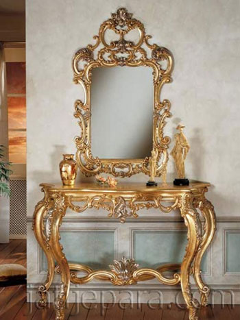 Luxurious gold style vanity set