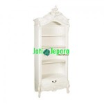 White French Open Bookcase