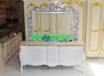 Dressing Table With Mirror Silver